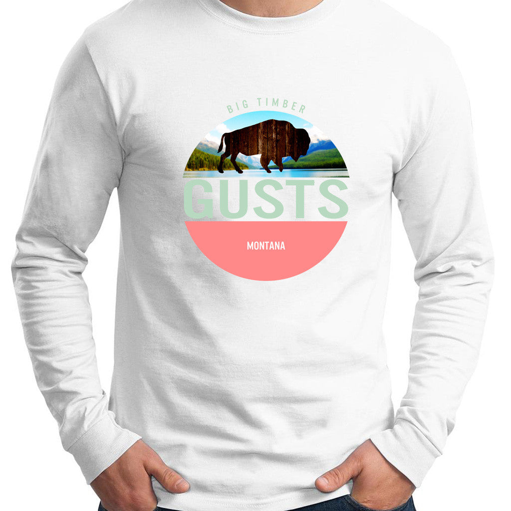 Bison Cut Out Long Sleeve T-Shirt