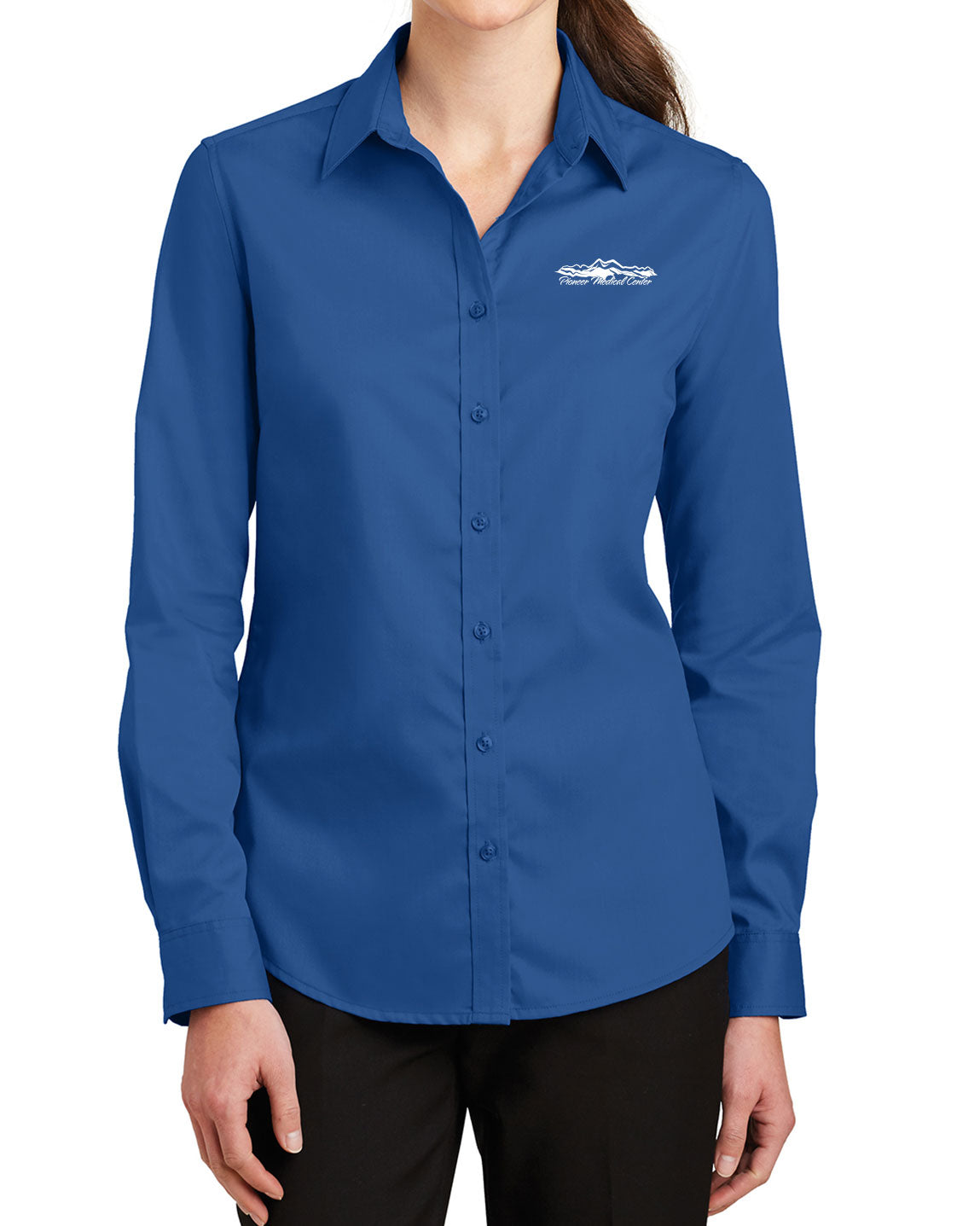 Ladies' Royal Blue SuperPro™ Twill Shirt