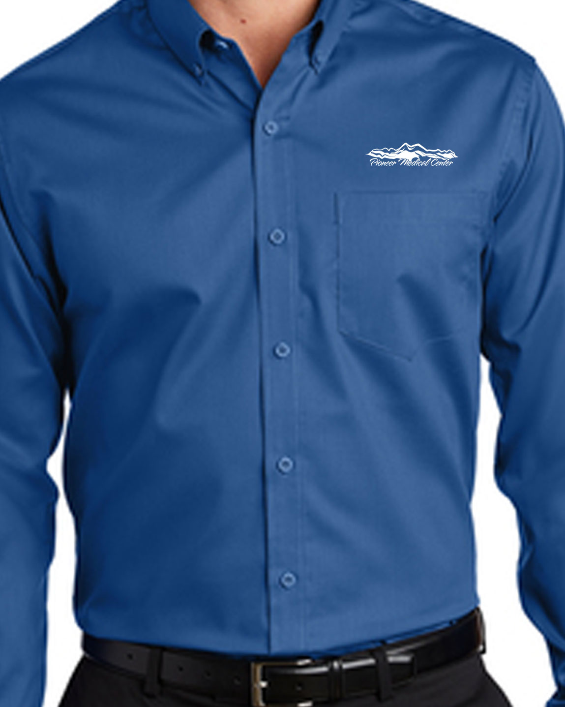 Mens' Royal Blue Button-up Longsleeve Shirt Gusts of Big Timber Mens' Royal Blue Button-up Longsleeve Shirt Gusts of Big Timber