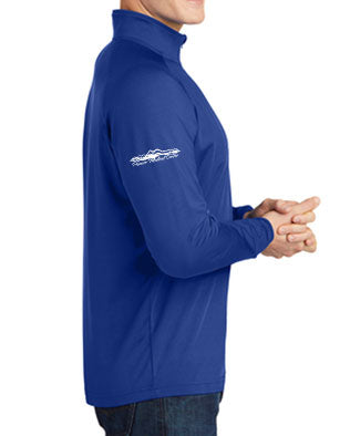 Royal Qtr Zip Pullover PMC Logo + Herder