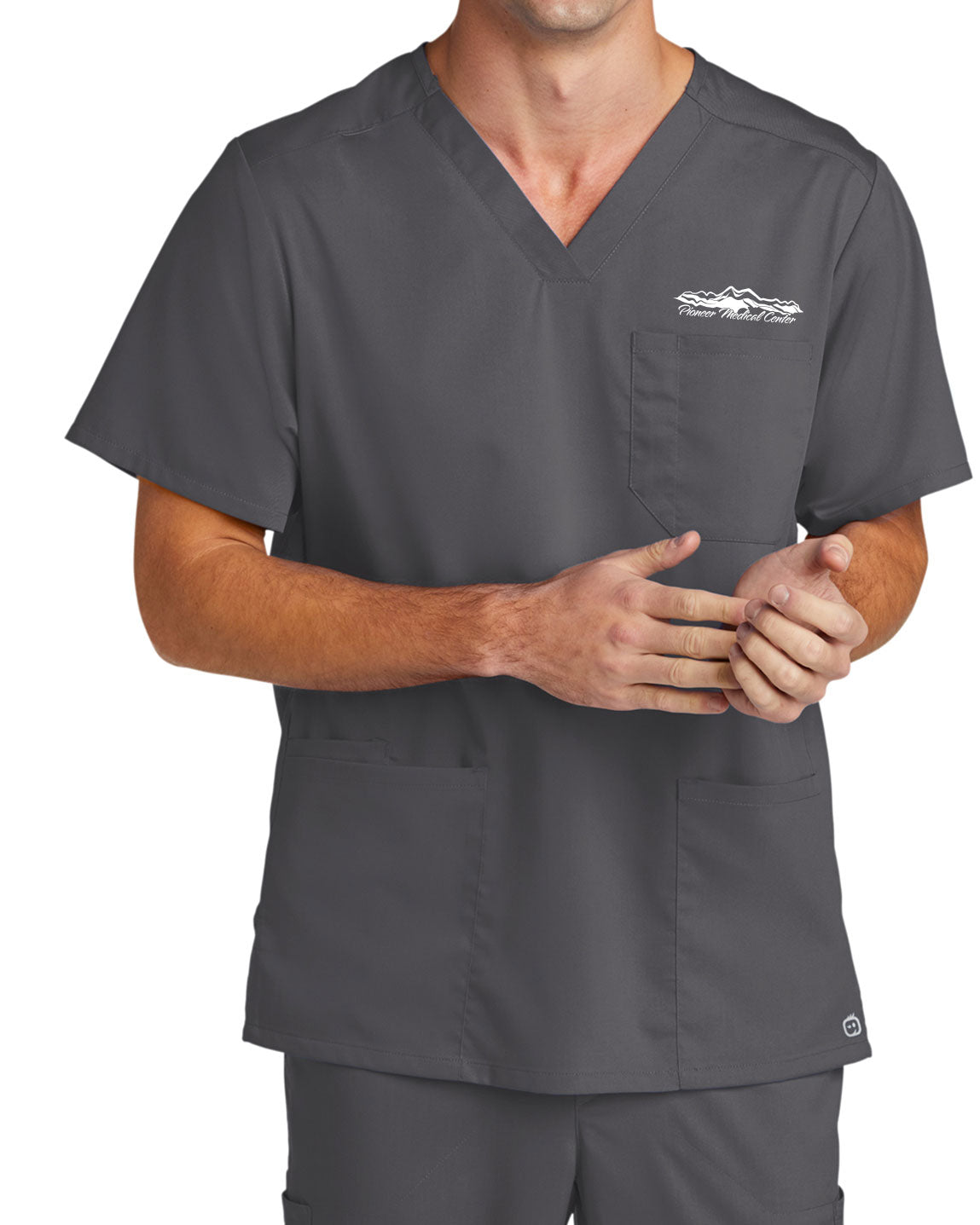 Pewter Men's Premiere Flex™ V-Neck Top