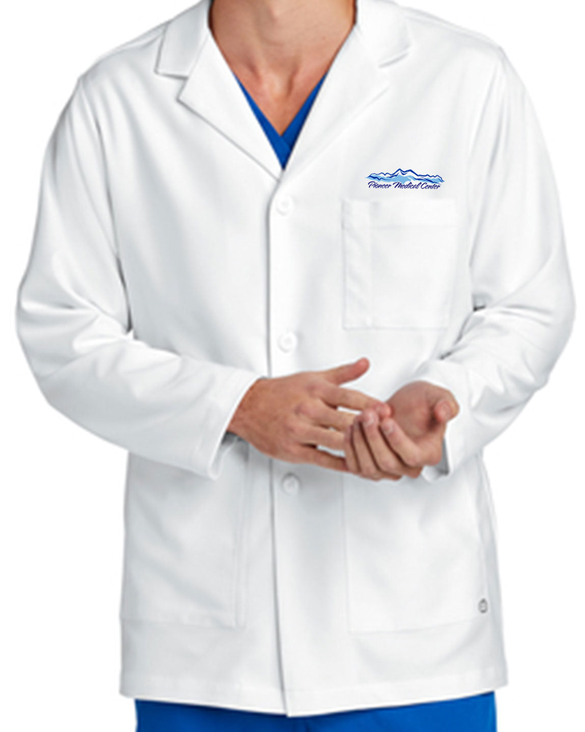 White Men's Consultation Lab Coat