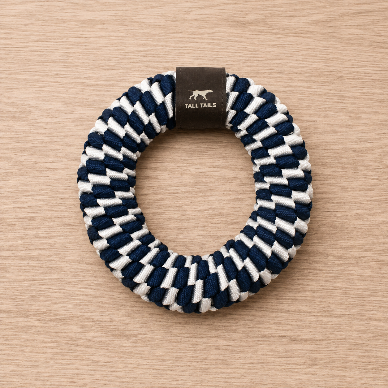 Navy Braided Ring Toy