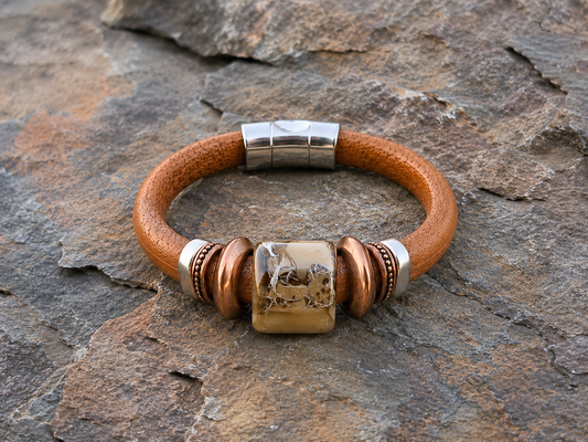 Palomino Tan Leather Bracelet