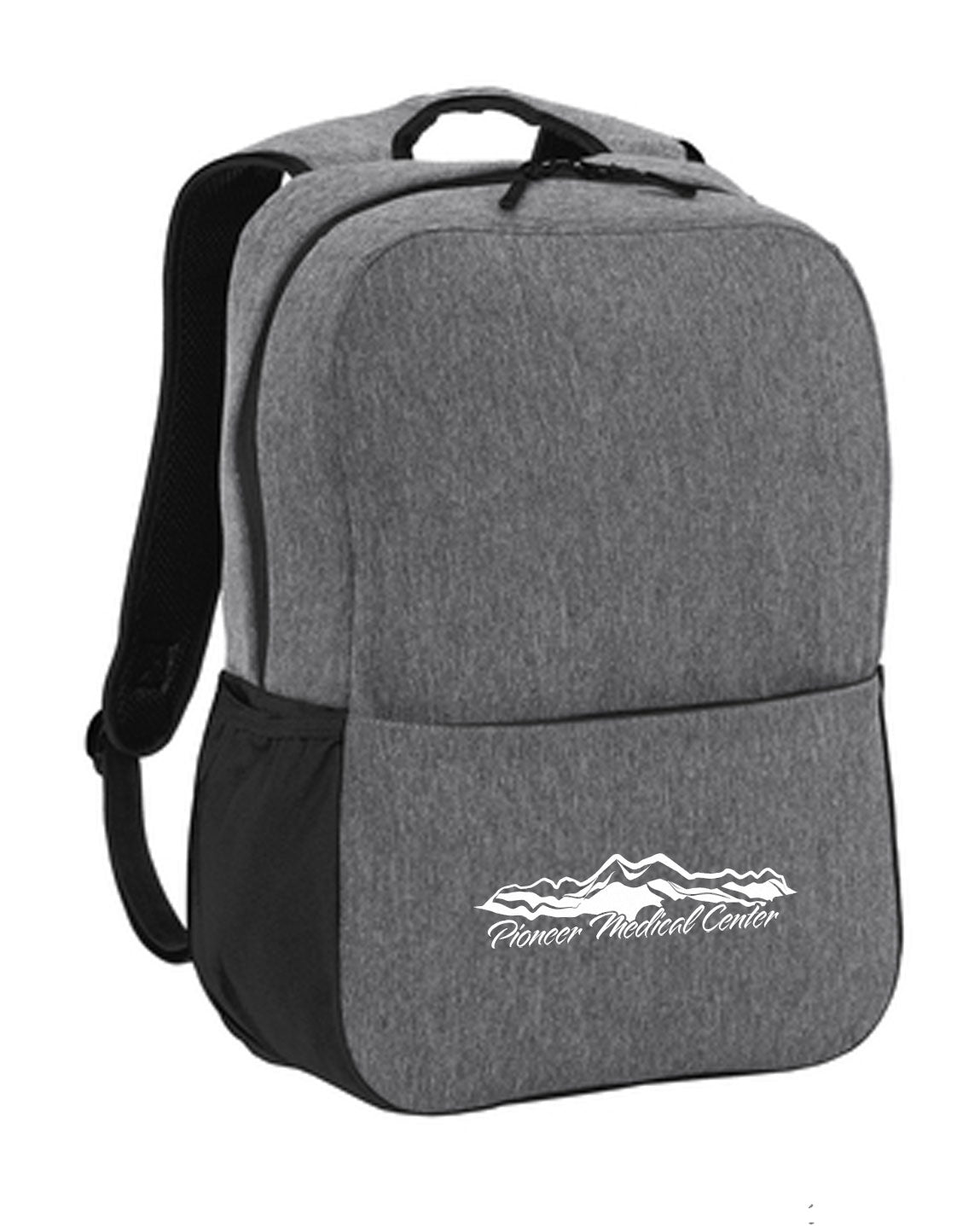 Heather Grey and Black Backpack