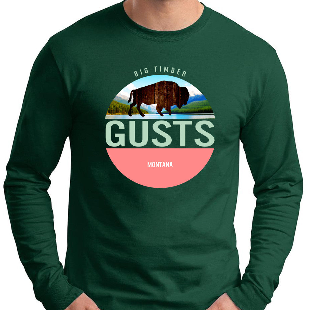 Bison Cut Out Long Sleeve T-Shirt