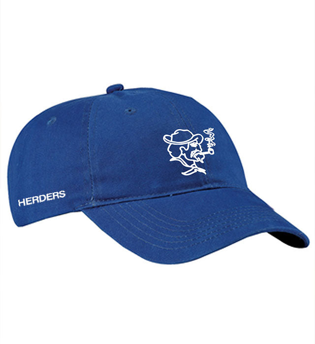 Royal Blue Low Profile Cap with Herder