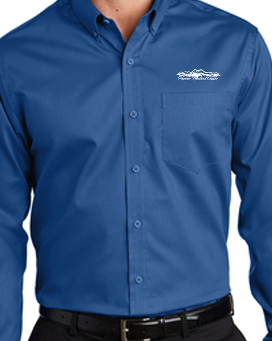 Mens' Royal Blue Button-up Longsleeve Shirt